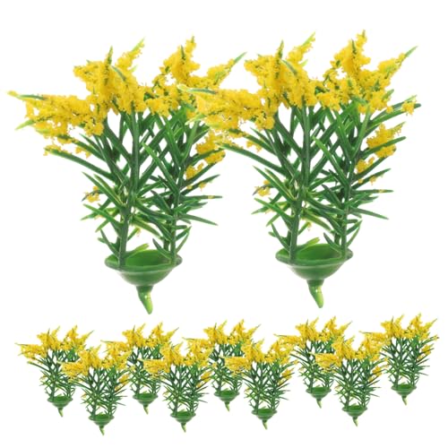 AKOOSY 20 Stück Miniaturpflanzen Plastik Blumen für Puppenhaus Dekoration Realistische Kunstpflanzen für Mikrolandschaften und Foto Requisiten Höhe Gelb AKOOSY 20 Stück Miniaturpflanzen Plastik Blumen für Puppenhaus Dekoration Realistische Kunstpflanzen für Mikrolandschaften und Foto Requisiten Höhe Gelb von AKOOSY