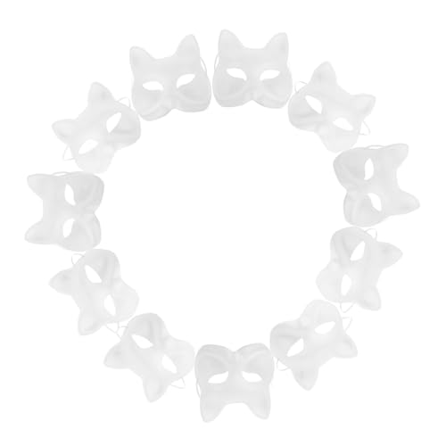 AKOOSY 20 Stück Weiße Pappmasken zum Bemalen Tiermasken DIY Katzen und Fuchsdesigns Leichte Hautfreundliche Halbgesichtsmasken für Karneval Kostümparty Cosplay und Bühnenauftritte AKOOSY 20 Stück Weiße Pappmasken zum Bemalen Tiermasken DIY Katzen und Fuchsdesigns Leichte Hautfreundliche Halbgesichtsmasken für Karneval Kostümparty Cosplay und Bühnenauftritte von AKOOSY