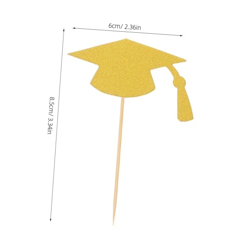 AKOOSY 24 Stück Teiliges Graduation Cap Cake Topper Gold Vielseitige Abschlusskuchen Dekoration für Graduation Season College Abschlussparty Kreative Cupcake Topper für Schul und AKOOSY 24 Stück Teiliges Graduation Cap Cake Topper Gold Vielseitige Abschlusskuchen Dekoration für Graduation Season College Abschlussparty Kreative Cupcake Topper für Schul und von AKOOSY