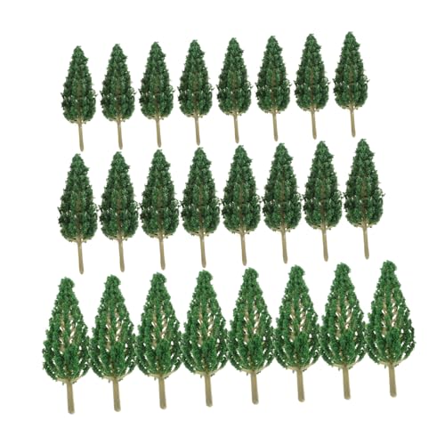 AKOOSY 24 Stück Teiliges Miniatur Modellbaum Realistische Plastikbäume in Stabile Landschaftsbäume für DIY Bastelprojekte Mini Weihnachtsbaum Deko Detailgetreue Simulation für Dioramen von AKOOSY