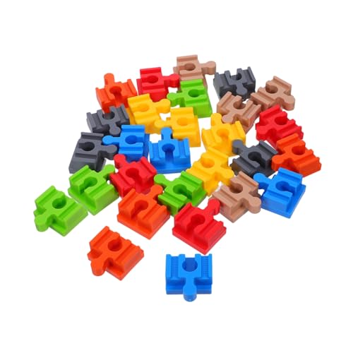 AKOOSY 28 Stück Holzschienen Verbinder Präzise Passform Stabile Verbindungen Kompatibel mit Gängigen Holzspielzeug-eisenbahnsystemen Langlebige Natürliche Holzmaterialien für Spielspaß AKOOSY 28 Stück Holzschienen Verbinder Präzise Passform Stabile Verbindungen Kompatibel mit Gängigen Holzspielzeug-eisenbahnsystemen Langlebige Natürliche Holzmaterialien für Spielspaß von AKOOSY