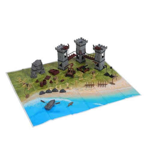 AKOOSY 293 Stück Teiliges -actionfiguren Piraten-Ritter Mini Soldaten Sandtisch Zubehör für Interaktives Geschichtsspiel Detailreiche Miniatur Figuren für Sammler von AKOOSY