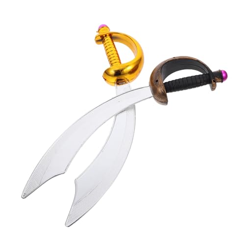 AKOOSY 2Stücke Piratenschwerter Für Kunststoffspielzeug Für Halloween Cosplay Party Geburtstagsfeiern Requisiten Für Rollenspiele Verkleidungen Antikbronze von AKOOSY