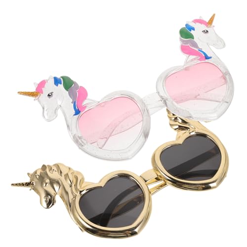 AKOOSY 2stücke Einhorn-herzbrille Für Partys Lustige Accessoires Für Frauen Pc-material Geeignet Für Tanz Feiertage Festivals Und Mehr Bunte Und Glatte Gestaltung AKOOSY 2stücke Einhorn-herzbrille Für Partys Lustige Accessoires Für Frauen Pc-material Geeignet Für Tanz Feiertage Festivals Und Mehr Bunte Und Glatte Gestaltung von AKOOSY
