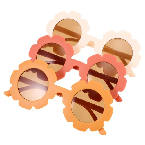 AKOOSY 3 Paare Sonnenbrillen Sonnenblume Lustige Sonnenbrille Uv Schutz Leicht Flexible Bruchsichere Brille für Jungen Mädchen Festival AKOOSY 3 Paare Sonnenbrillen Sonnenblume Lustige Sonnenbrille Uv Schutz Leicht Flexible Bruchsichere Brille für Jungen Mädchen Festival von AKOOSY