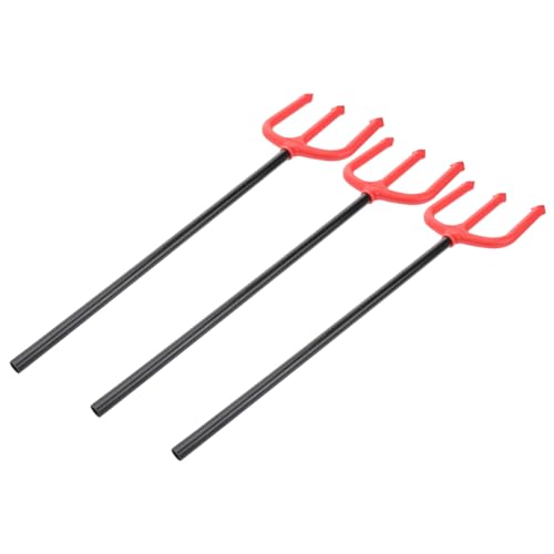 AKOOSY 3 Stück Teiliges Halloween Cheering Trident Gruselige Teufelsgabel Party Deko Ungiftig Geruchlos Langlebiges Festival Accessoire für Kostüm und Cosplay Zufällige von AKOOSY