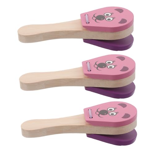 AKOOSY 3 Stück Teiliges Holz Musikinstrument mit Nachhaltige Hand Castanets für Kleinkinder Sicherer Glatter Holzgriff Fördert Frühe Musikbildung Tiererkennung und Eltern Junge Mädchen AKOOSY 3 Stück Teiliges Holz Musikinstrument mit Nachhaltige Hand Castanets für Kleinkinder Sicherer Glatter Holzgriff Fördert Frühe Musikbildung Tiererkennung und Eltern Junge Mädchen von AKOOSY