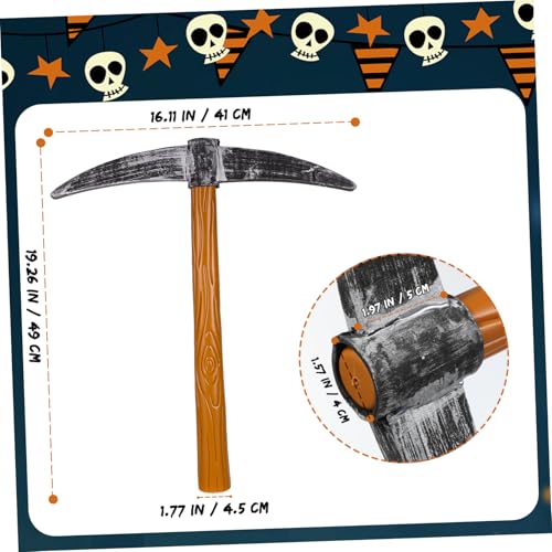 AKOOSY 3 Stück Teiliges Pickaxe Requisiten Kunststoff Spitzhacke Fake Pickaxe Prop für Zwergen Kostüm Party Bühnenauftritt und Karneval Dekoration AKOOSY 3 Stück Teiliges Pickaxe Requisiten Kunststoff Spitzhacke Fake Pickaxe Prop für Zwergen Kostüm Party Bühnenauftritt und Karneval Dekoration von AKOOSY