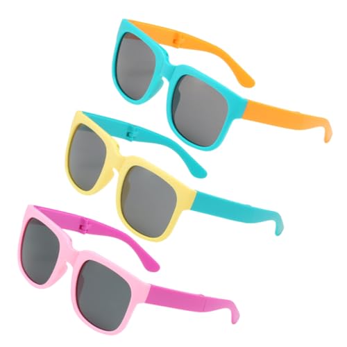AKOOSY 3Paare Faltbare Sonnenbrille Stylische Sichere Sonnenbrillen für Jungen für Strand Partys Festivals UV Leicht Langlebig AKOOSY 3Paare Faltbare Sonnenbrille Stylische Sichere Sonnenbrillen für Jungen für Strand Partys Festivals UV Leicht Langlebig von AKOOSY