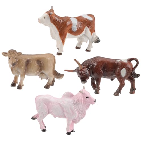 AKOOSY 4 Stück Miniatur Kuh Figuren Kleine Kuh Dekorationen Stabile Tisch Bonsai Deko Leichte Realistische Kunststoff AKOOSY 4 Stück Miniatur Kuh Figuren Kleine Kuh Dekorationen Stabile Tisch Bonsai Deko Leichte Realistische Kunststoff von AKOOSY