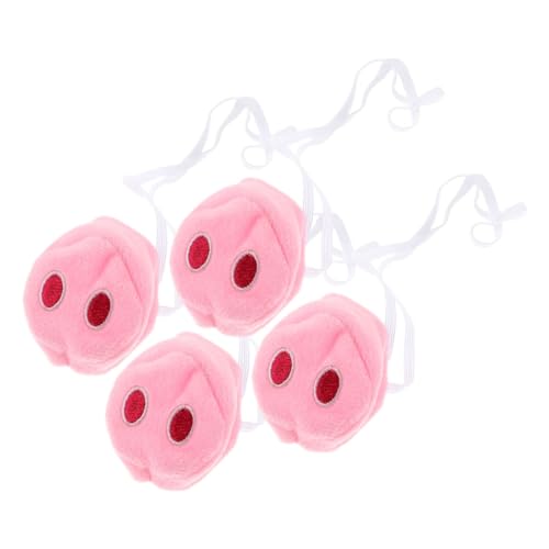 AKOOSY 4 Stück Plüschige Schweinenase mit Elastischem Band Robuste Tiernase für Cosplay Karneval Halloween Partydekoration Vielseitiges Accessoire für Erwachsene AKOOSY 4 Stück Plüschige Schweinenase mit Elastischem Band Robuste Tiernase für Cosplay Karneval Halloween Partydekoration Vielseitiges Accessoire für Erwachsene von AKOOSY