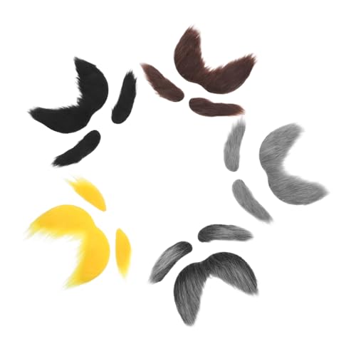 AKOOSY 5 Sätze Teiliges Fake Schnurrbart und Augenbrauen Natürlich Wirkende Cosplay Accessoires für Halloween Karneval und Kostümparty Hautfreundlich Einfach Anzubringen Vielseitig für AKOOSY 5 Sätze Teiliges Fake Schnurrbart und Augenbrauen Natürlich Wirkende Cosplay Accessoires für Halloween Karneval und Kostümparty Hautfreundlich Einfach Anzubringen Vielseitig für von AKOOSY