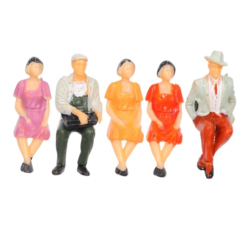 AKOOSY 5 Stück Miniaturfiguren Winzige Figuren Miniatur Landschaftsfiguren Puppenhaus Menschen Winzige Menschenfiguren Menschenminiaturen Miniatur Hausmenschen Mikro von AKOOSY