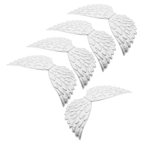 AKOOSY 5 Stück Teiliges Einhornflügel Silber Kreative Schicke Flügel für Cosplay Bühne Festival Fotoshooting Leicht Tragbar Auffälliges Kostüm Accessoire für Party und Verkleidung von AKOOSY