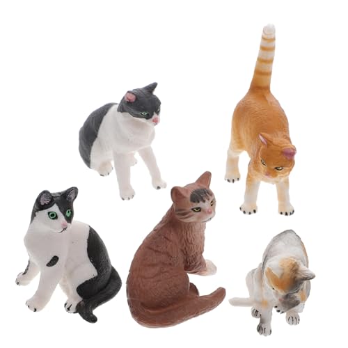 AKOOSY 5 Stück Teiliges Mini Katzenfiguren aus Kunststoff Realistische Katzenornamente für Schreibtisch Dekoration Lebendige Cartoon Katzenstatuen für Zuhause und Büro Vielseitige AKOOSY 5 Stück Teiliges Mini Katzenfiguren aus Kunststoff Realistische Katzenornamente für Schreibtisch Dekoration Lebendige Cartoon Katzenstatuen für Zuhause und Büro Vielseitige von AKOOSY