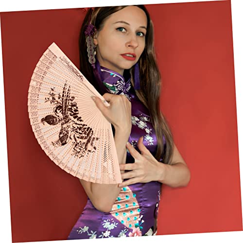 AKOOSY 6 Stück Teiliges Chinesische Holz Handfächer mit Filigranem Design Leicht und Elegant Klassischen Quasten für Hochzeiten Dekoration und Geschenke AKOOSY 6 Stück Teiliges Chinesische Holz Handfächer mit Filigranem Design Leicht und Elegant Klassischen Quasten für Hochzeiten Dekoration und Geschenke von AKOOSY
