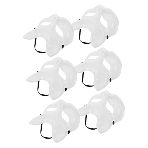 AKOOSY 6 Stück Teiliges Fox Cosplay Masken zum Bemalen Leichte DIY Tiermasken Unbemalte Blanko Masken für Karneval Maskerade Party Gestaltung Komfortabel und Langlebig AKOOSY 6 Stück Teiliges Fox Cosplay Masken zum Bemalen Leichte DIY Tiermasken Unbemalte Blanko Masken für Karneval Maskerade Party Gestaltung Komfortabel und Langlebig von AKOOSY