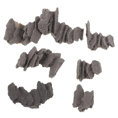 AKOOSY 6 Stück Teiliges Miniatur Stein-treppen- Detailreiche Miniatur Gartentreppen Realistische Diorama für Modelleisenbahn Sandtisch Blumenpott Dekoration Langlebig und Vielseitig von AKOOSY