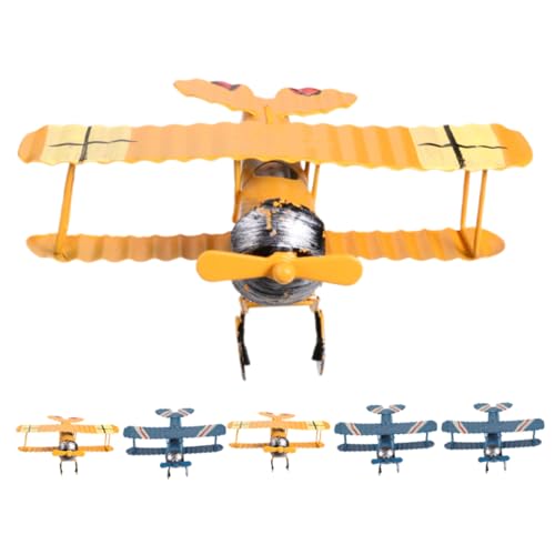 AKOOSY 6 Stück Teiliges Retro Flugzeug Modell Metall Bunte Vintage Biplane Deko Hängend für Jungenzimmer Kindergarten Party Leichte und Detailreiche Luftfahrzeug Deko AKOOSY 6 Stück Teiliges Retro Flugzeug Modell Metall Bunte Vintage Biplane Deko Hängend für Jungenzimmer Kindergarten Party Leichte und Detailreiche Luftfahrzeug Deko von AKOOSY