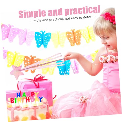 AKOOSY 6 Stück Teiliges Sternförmiges Feenstab Mädchen Bunte Magiestäbe in Rosa Weiß und Violett für Kindergeburtstag Halloween Weihnachten und Rollenspiele Fördert Gemeinsames und AKOOSY 6 Stück Teiliges Sternförmiges Feenstab Mädchen Bunte Magiestäbe in Rosa Weiß und Violett für Kindergeburtstag Halloween Weihnachten und Rollenspiele Fördert Gemeinsames und von AKOOSY