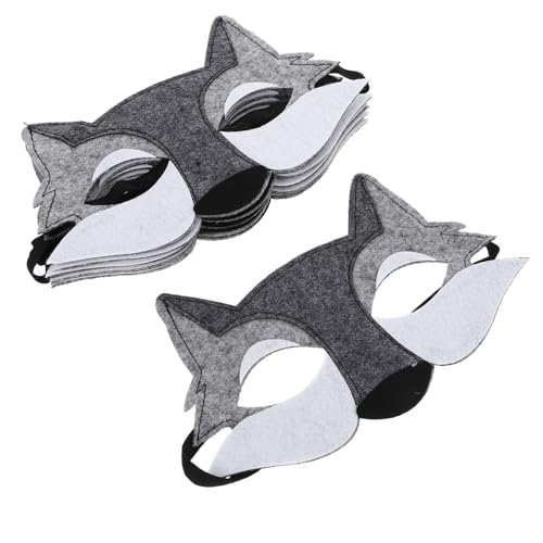 AKOOSY 6 Stück Teiliges Wolfsmasken aus Filz Halbgesicht Tiermasken für Halloween Cosplay Party Dekoration Leicht Anzuziehen Robust und Realistisch für Erwachsene AKOOSY 6 Stück Teiliges Wolfsmasken aus Filz Halbgesicht Tiermasken für Halloween Cosplay Party Dekoration Leicht Anzuziehen Robust und Realistisch für Erwachsene von AKOOSY