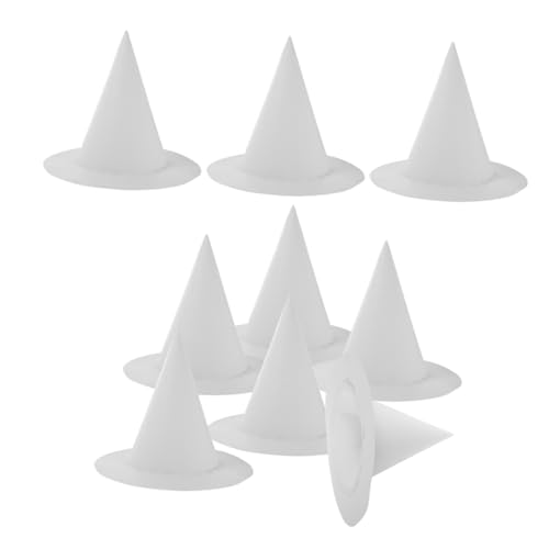 AKOOSY 8 Stück Teiliges DIY Hexenhut für Weißes Stabiles Papier zum Bemalen Bastelmaterial Halloween Party Dekoration Kreative Malvorlage für Kunsthandwerk AKOOSY 8 Stück Teiliges DIY Hexenhut für Weißes Stabiles Papier zum Bemalen Bastelmaterial Halloween Party Dekoration Kreative Malvorlage für Kunsthandwerk von AKOOSY