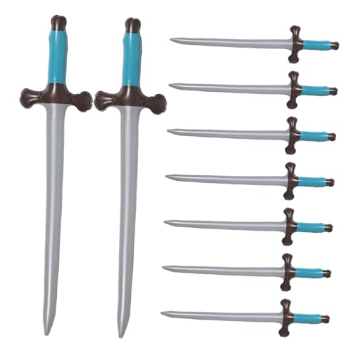 AKOOSY 9 Stück Teiliges Aufblasbare Piratenschwerter aus Sicherem PVC Leicht für Piratenspiele Kostümzubehör Rollenspielspaß Schnell Entleerbar Tragbar für Partys und Outdoor Aktivitäten AKOOSY 9 Stück Teiliges Aufblasbare Piratenschwerter aus Sicherem PVC Leicht für Piratenspiele Kostümzubehör Rollenspielspaß Schnell Entleerbar Tragbar für Partys und Outdoor Aktivitäten von AKOOSY