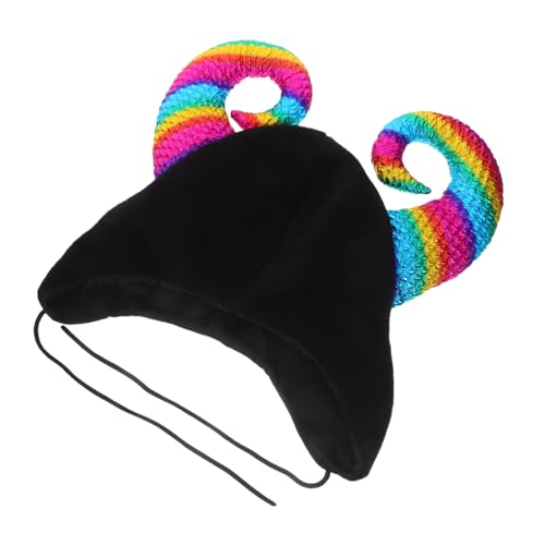AKOOSY Cow Horn Beanie Mütze mit Hörnern Leicht und Bequem Vielseitiger Festhut Fotorequisit für Halloween Cosplay und Outdoor Aktivitäten AKOOSY Cow Horn Beanie Mütze mit Hörnern Leicht und Bequem Vielseitiger Festhut Fotorequisit für Halloween Cosplay und Outdoor Aktivitäten von AKOOSY