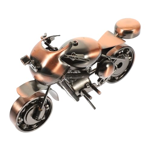 AKOOSY Eisen Motorrad Modell Retro Dekofigur Mittelgroß Bronze Langlebiges Jungen Stilvolle Tischdekoration für Motorradfans AKOOSY Eisen Motorrad Modell Retro Dekofigur Mittelgroß Bronze Langlebiges Jungen Stilvolle Tischdekoration für Motorradfans von AKOOSY