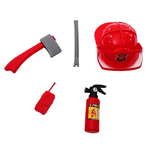 AKOOSY Feuerwehrmann Kostüm Set Für Junge Mädchen Mit Hut Und Spielzeug Feuerwehrzubehör Für Fantasievolles Rollenspiel Und Kreative Für Jungen Und Mädchen Ab Jahren AKOOSY Feuerwehrmann Kostüm Set Für Junge Mädchen Mit Hut Und Spielzeug Feuerwehrzubehör Für Fantasievolles Rollenspiel Und Kreative Für Jungen Und Mädchen Ab Jahren von AKOOSY