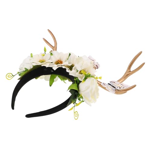 AKOOSY Geweih-Kopfschmuck Urlaub Rentier Stirnband Rentiergeweih Haarband Angeweihung der Kopfbedeckung Geweihes Haar -Reifen Kopfstück Rentier-Foto-Requisiten PVC-Schmetterling Weiß AKOOSY Geweih-Kopfschmuck Urlaub Rentier Stirnband Rentiergeweih Haarband Angeweihung der Kopfbedeckung Geweihes Haar -Reifen Kopfstück Rentier-Foto-Requisiten PVC-Schmetterling Weiß von AKOOSY