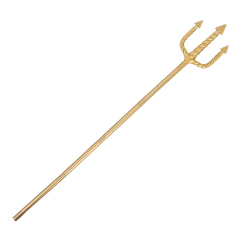 AKOOSY Goldener Trident mit Sicherer Abgerundeter Spitze Einfach Zusammenbaubar Detailliertes Design Eleganter Look für Teufelskostüme und Dämonen Cosplay bei Halloween und Karneval AKOOSY Goldener Trident mit Sicherer Abgerundeter Spitze Einfach Zusammenbaubar Detailliertes Design Eleganter Look für Teufelskostüme und Dämonen Cosplay bei Halloween und Karneval von AKOOSY