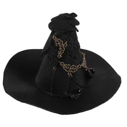 AKOOSY Gothic Hexenhut Haarklammer Schwarz Leicht Strapazierfähig Für Halloween Cosplay Party Bühnenauftritt Erwachsene Masquerade Zubehör AKOOSY Gothic Hexenhut Haarklammer Schwarz Leicht Strapazierfähig Für Halloween Cosplay Party Bühnenauftritt Erwachsene Masquerade Zubehör von AKOOSY