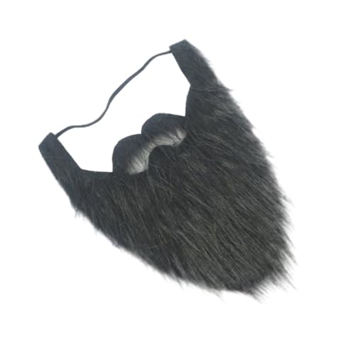 AKOOSY Großer Schwarzer Selbstklebender Vollbart Perückenbart für Halloween Cosplay Verkleidung Party Requisiten Theaterfestivals AKOOSY Großer Schwarzer Selbstklebender Vollbart Perückenbart für Halloween Cosplay Verkleidung Party Requisiten Theaterfestivals von AKOOSY