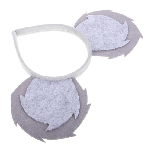 AKOOSY Haarreif Mäuseohren aus Weichem Vliesstoff Flexibler Tier Ohren Kopfschmuck für Karneval Cosplay Verkleidung Elastisches Stirnband für Mädchen Halloween Weihnachtsfeier von AKOOSY