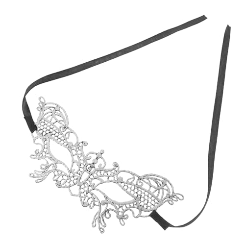 AKOOSY Halbe Gesicht Maske Schmetterlingsspitze Verstellbar für Maskenball Karneval Kostümparty Damen Cosplay Schlafmaske Vielseitig und Stilvoll von AKOOSY