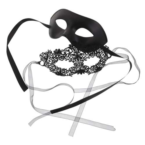 AKOOSY Halbes Gesicht Spitzen Masken für Venezianische Kostüm Maske mit Kunstvollem Blumenmuster Vielseitig für Halloween Mardi Gras und Karnevalspartys AKOOSY Halbes Gesicht Spitzen Masken für Venezianische Kostüm Maske mit Kunstvollem Blumenmuster Vielseitig für Halloween Mardi Gras und Karnevalspartys von AKOOSY