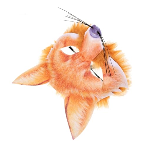 AKOOSY Halbgesichts Fuchs Maske Halloween Cosplay Damen Leicht Tragbar Dekorative Tiermaske Für Kostümparty Maskerade Karneval AKOOSY Halbgesichts Fuchs Maske Halloween Cosplay Damen Leicht Tragbar Dekorative Tiermaske Für Kostümparty Maskerade Karneval von AKOOSY