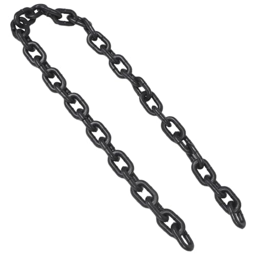 AKOOSY Halloween Deko Kunststoffkette Schwarz Dicke Robuste Fake Kette aus Stabilem Kunststoff Leichtes Party Accessoire für Cosplay Halloween Karnevalsdekoration AKOOSY Halloween Deko Kunststoffkette Schwarz Dicke Robuste Fake Kette aus Stabilem Kunststoff Leichtes Party Accessoire für Cosplay Halloween Karnevalsdekoration von AKOOSY