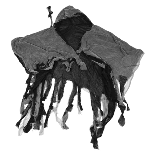 AKOOSY Halloween Reaper Umhang mit Kapuze Robuste Verarbeitung Atmungsaktives Material Detailreiches Design für Authentisches Grusel-Outfit Vielseitig für Halloween und Cosplay Partys AKOOSY Halloween Reaper Umhang mit Kapuze Robuste Verarbeitung Atmungsaktives Material Detailreiches Design für Authentisches Grusel-Outfit Vielseitig für Halloween und Cosplay Partys von AKOOSY