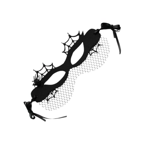 AKOOSY Halloween Spider Cosplay Maske Damen Halbgesichtsmaske mit Verstellbarem Band Leichte Masquerade Maske aus Filz und Mesh für Halloween Party Karneval und Kostümfest AKOOSY Halloween Spider Cosplay Maske Damen Halbgesichtsmaske mit Verstellbarem Band Leichte Masquerade Maske aus Filz und Mesh für Halloween Party Karneval und Kostümfest von AKOOSY