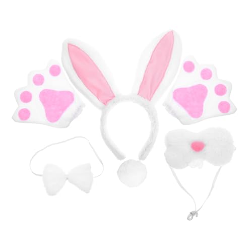 AKOOSY Hasenohren Haarreif Set mit Fliege und Weißen Handschuhen Leichtes Wiederverwendbares Ostern Kostüm Zubehör für Karneval Cosplay Bühnenauftritte und Tierpartys AKOOSY Hasenohren Haarreif Set mit Fliege und Weißen Handschuhen Leichtes Wiederverwendbares Ostern Kostüm Zubehör für Karneval Cosplay Bühnenauftritte und Tierpartys von AKOOSY