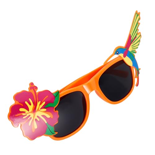 AKOOSY Tropische Sonnenbrille Mit Lustigem Blumen Und Vogel-design Für Hawaii-partys Farbige Partybrille Aus Langlebigem Als Foto-requisite Für Dekorationen AKOOSY Tropische Sonnenbrille Mit Lustigem Blumen Und Vogel-design Für Hawaii-partys Farbige Partybrille Aus Langlebigem Als Foto-requisite Für Dekorationen von AKOOSY