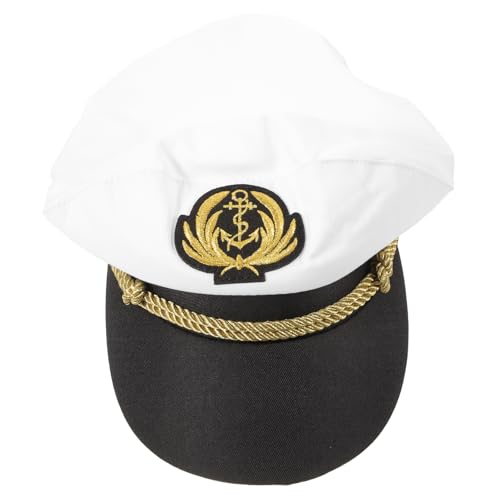 AKOOSY Herren Kapitänshut im Klassischen Design Mütze für Kostümpartys Cosplay für Geburtstagsfeiern Bühnenauftritte Strapazierfähig Atmungsaktiv AKOOSY Herren Kapitänshut im Klassischen Design Mütze für Kostümpartys Cosplay für Geburtstagsfeiern Bühnenauftritte Strapazierfähig Atmungsaktiv von AKOOSY
