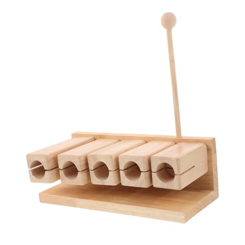 AKOOSY Holz-Percussion-Block Töne mit Schlägel Musikinstrument für Kleinkinder Vorschule Montessori Orff Musik Unterricht und Familienpädagogik von AKOOSY