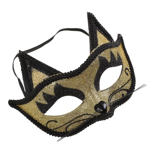 AKOOSY Katze Maske Cosplay Halloween Karneval Gesichtsmaske mit Katzenform und Sichtlöchern Modisch Kreatives Katzenkostüm für Party Verkleidung und Maskerade AKOOSY Katze Maske Cosplay Halloween Karneval Gesichtsmaske mit Katzenform und Sichtlöchern Modisch Kreatives Katzenkostüm für Party Verkleidung und Maskerade von AKOOSY
