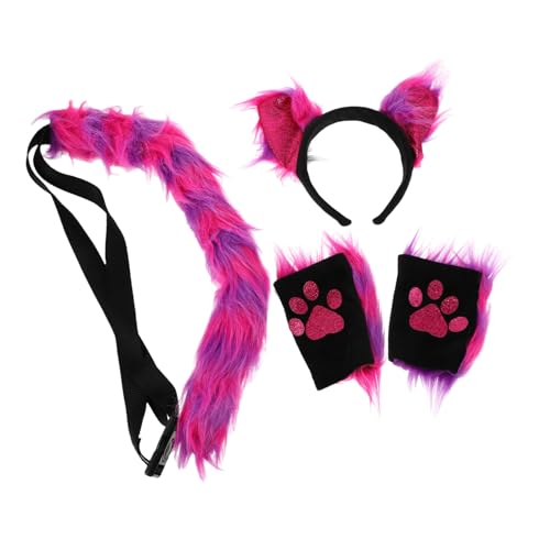 AKOOSY Katzenohren Stirnband mit Handschuhen und Weiches Kunstfell Cosplay Tierkostüm Zubehör für Karneval Manga Party Niedliches Katzenkostüm AKOOSY Katzenohren Stirnband mit Handschuhen und Weiches Kunstfell Cosplay Tierkostüm Zubehör für Karneval Manga Party Niedliches Katzenkostüm von AKOOSY