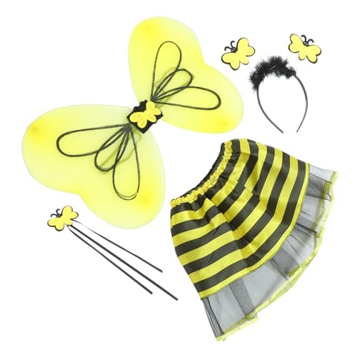 AKOOSY Kinderkostüm Schmetterlingsflügel Set mit Tüllrock und Haarband Leichtes Polyester für Mädchen Bühnenauftritte Geburtstagsfeiern und Fotoshootings Attraktives Fee Kostüm für AKOOSY Kinderkostüm Schmetterlingsflügel Set mit Tüllrock und Haarband Leichtes Polyester für Mädchen Bühnenauftritte Geburtstagsfeiern und Fotoshootings Attraktives Fee Kostüm für von AKOOSY