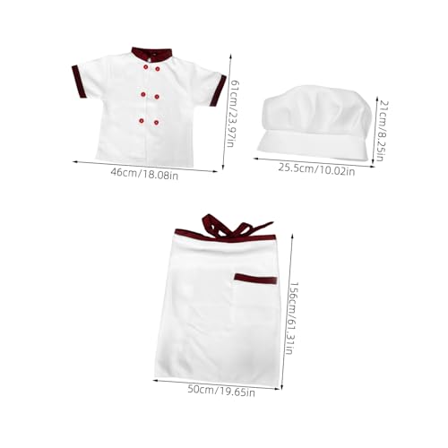 AKOOSY Kochkostüm Kurzärmlig mit Kochmütze und Schürze Weiches Baumwollmaterial Roleplay Outfit für Jungen und Mädchen Fördert Praktische Fähigkeiten und Bühnenauftritte AKOOSY Kochkostüm Kurzärmlig mit Kochmütze und Schürze Weiches Baumwollmaterial Roleplay Outfit für Jungen und Mädchen Fördert Praktische Fähigkeiten und Bühnenauftritte von AKOOSY