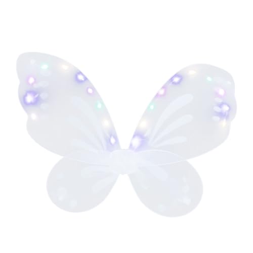 AKOOSY Leuchtende Schmetterlingsflügel Flügel Cosplay Kostüm Flügel Mädchen Halloween Verkleidung Bühnenrequisit Atmungsaktiv Langlebig Weiß AKOOSY Leuchtende Schmetterlingsflügel Flügel Cosplay Kostüm Flügel Mädchen Halloween Verkleidung Bühnenrequisit Atmungsaktiv Langlebig Weiß von AKOOSY